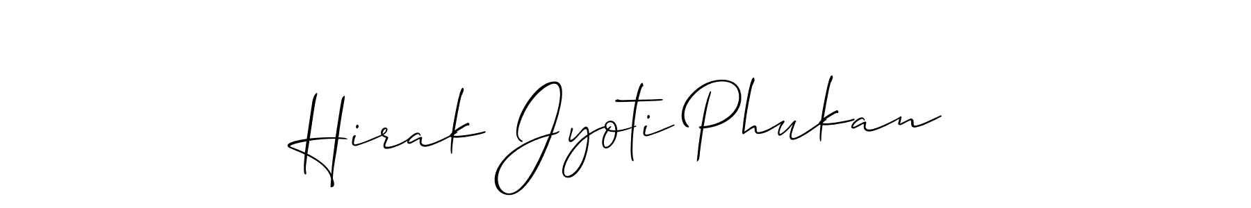 Use a signature maker to create a handwritten signature online. With this signature software, you can design (Allison_Script) your own signature for name Hirak Jyoti Phukan. Hirak Jyoti Phukan signature style 2 images and pictures png