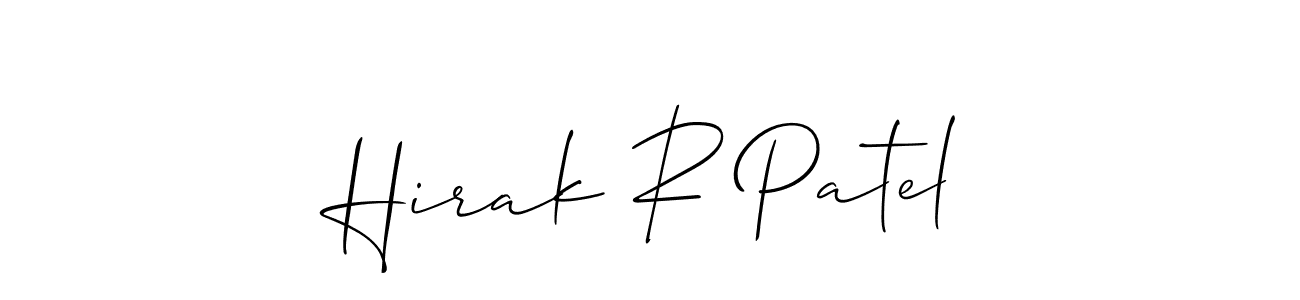 Allison_Script is a professional signature style that is perfect for those who want to add a touch of class to their signature. It is also a great choice for those who want to make their signature more unique. Get Hirak R Patel name to fancy signature for free. Hirak R Patel signature style 2 images and pictures png