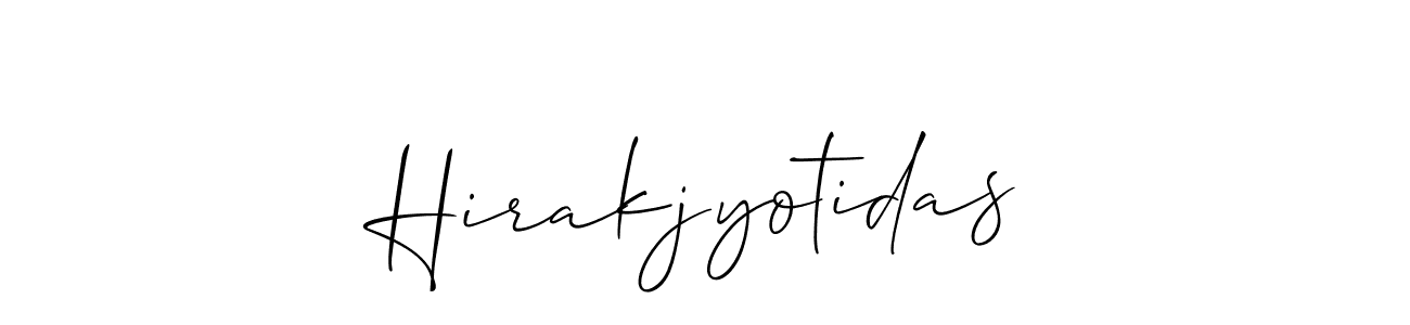 How to make Hirakjyotidas name signature. Use Allison_Script style for creating short signs online. This is the latest handwritten sign. Hirakjyotidas signature style 2 images and pictures png