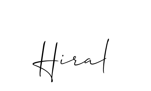 How to Draw Hiral signature style? Allison_Script is a latest design signature styles for name Hiral. Hiral signature style 2 images and pictures png