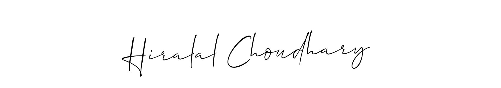 Make a beautiful signature design for name Hiralal Choudhary. Use this online signature maker to create a handwritten signature for free. Hiralal Choudhary signature style 2 images and pictures png