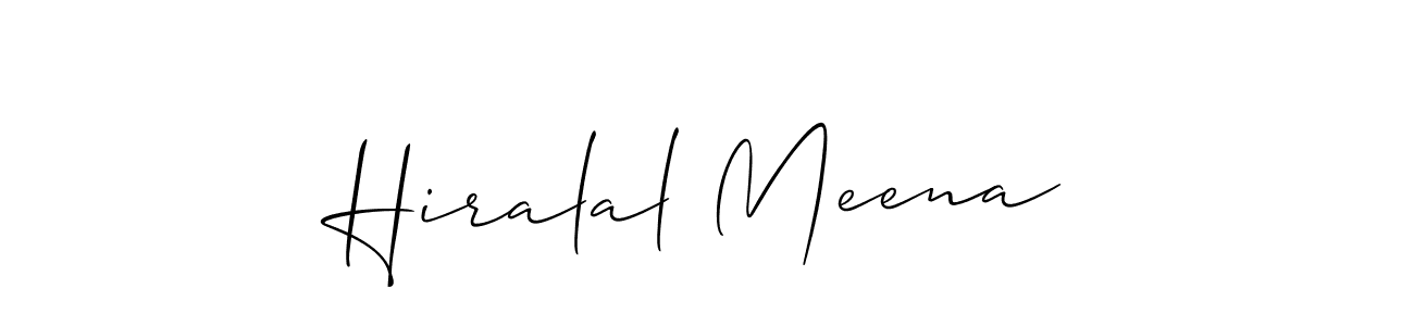 Similarly Allison_Script is the best handwritten signature design. Signature creator online .You can use it as an online autograph creator for name Hiralal Meena. Hiralal Meena signature style 2 images and pictures png