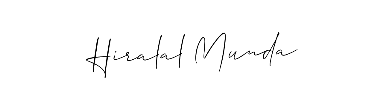 Make a short Hiralal Munda signature style. Manage your documents anywhere anytime using Allison_Script. Create and add eSignatures, submit forms, share and send files easily. Hiralal Munda signature style 2 images and pictures png