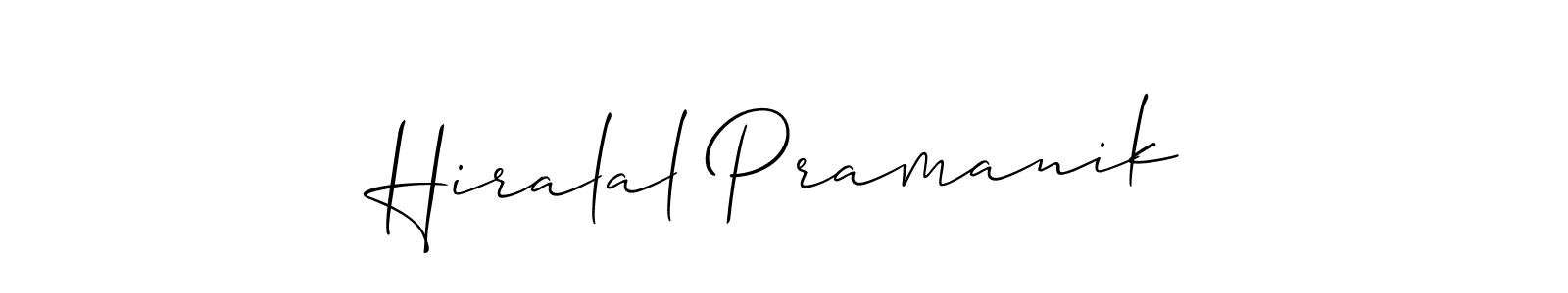 if you are searching for the best signature style for your name Hiralal Pramanik. so please give up your signature search. here we have designed multiple signature styles  using Allison_Script. Hiralal Pramanik signature style 2 images and pictures png