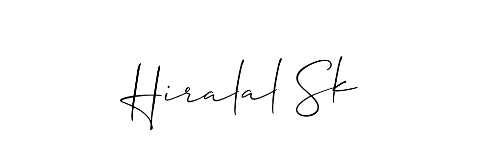 It looks lik you need a new signature style for name Hiralal Sk. Design unique handwritten (Allison_Script) signature with our free signature maker in just a few clicks. Hiralal Sk signature style 2 images and pictures png