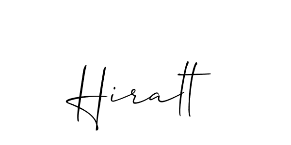 How to make Hiralt name signature. Use Allison_Script style for creating short signs online. This is the latest handwritten sign. Hiralt signature style 2 images and pictures png