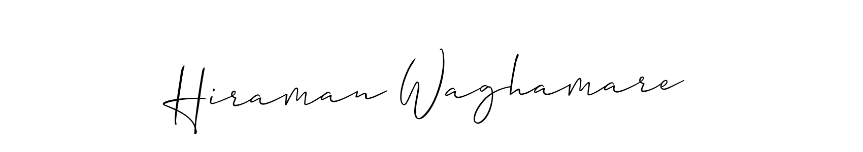 Make a beautiful signature design for name Hiraman Waghamare. Use this online signature maker to create a handwritten signature for free. Hiraman Waghamare signature style 2 images and pictures png