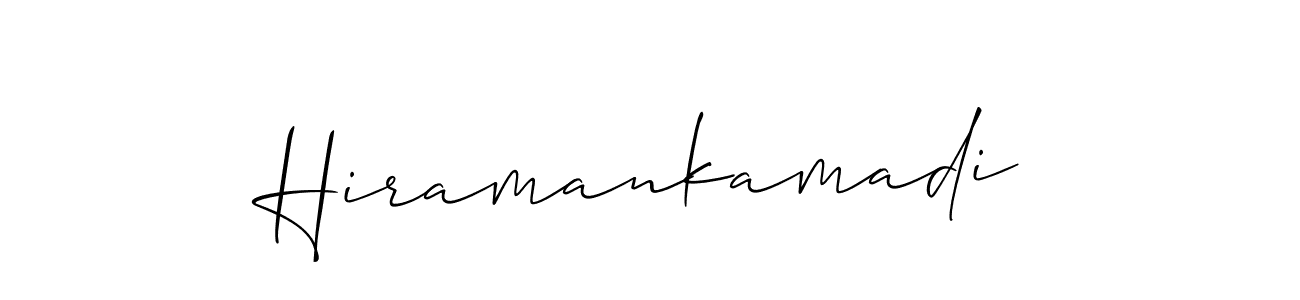 Hiramankamadi stylish signature style. Best Handwritten Sign (Allison_Script) for my name. Handwritten Signature Collection Ideas for my name Hiramankamadi. Hiramankamadi signature style 2 images and pictures png