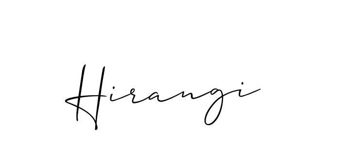 Allison_Script is a professional signature style that is perfect for those who want to add a touch of class to their signature. It is also a great choice for those who want to make their signature more unique. Get Hirangi name to fancy signature for free. Hirangi signature style 2 images and pictures png
