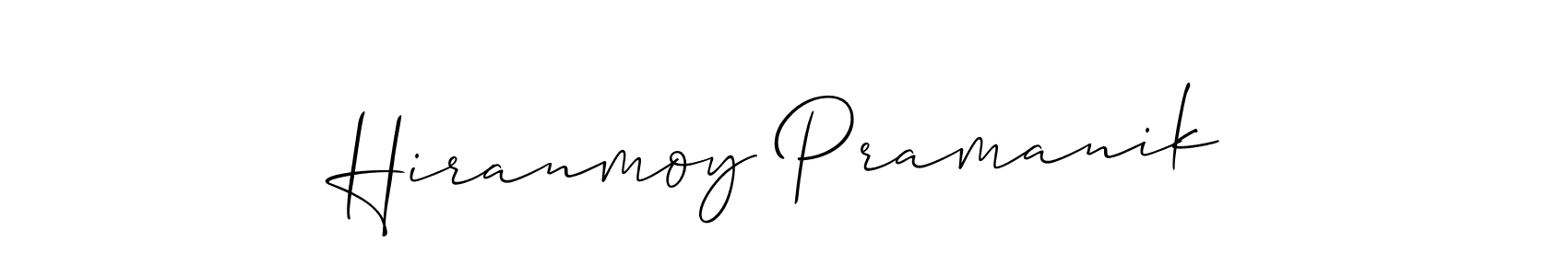 if you are searching for the best signature style for your name Hiranmoy Pramanik. so please give up your signature search. here we have designed multiple signature styles  using Allison_Script. Hiranmoy Pramanik signature style 2 images and pictures png