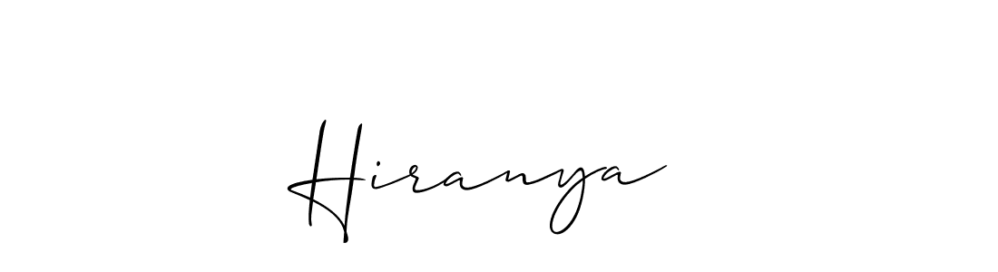 How to make Hiranya ★ name signature. Use Allison_Script style for creating short signs online. This is the latest handwritten sign. Hiranya ★ signature style 2 images and pictures png