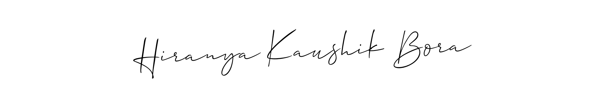 Check out images of Autograph of Hiranya Kaushik Bora name. Actor Hiranya Kaushik Bora Signature Style. Allison_Script is a professional sign style online. Hiranya Kaushik Bora signature style 2 images and pictures png