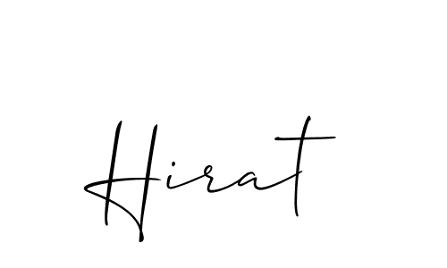 Also we have Hirat name is the best signature style. Create professional handwritten signature collection using Allison_Script autograph style. Hirat signature style 2 images and pictures png