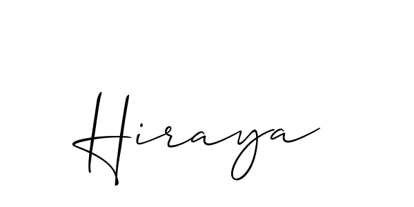 The best way (Allison_Script) to make a short signature is to pick only two or three words in your name. The name Hiraya include a total of six letters. For converting this name. Hiraya signature style 2 images and pictures png