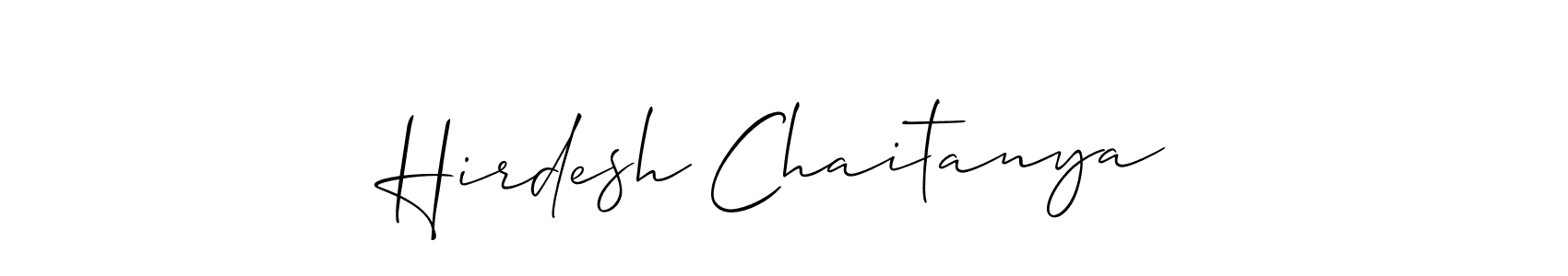 How to Draw Hirdesh Chaitanya signature style? Allison_Script is a latest design signature styles for name Hirdesh Chaitanya. Hirdesh Chaitanya signature style 2 images and pictures png