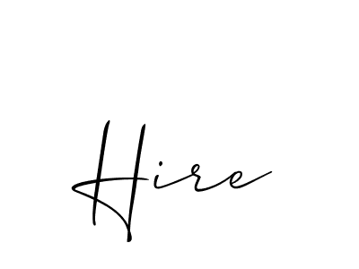 Allison_Script is a professional signature style that is perfect for those who want to add a touch of class to their signature. It is also a great choice for those who want to make their signature more unique. Get Hire name to fancy signature for free. Hire signature style 2 images and pictures png