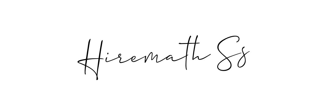 You should practise on your own different ways (Allison_Script) to write your name (Hiremath Ss) in signature. don't let someone else do it for you. Hiremath Ss signature style 2 images and pictures png