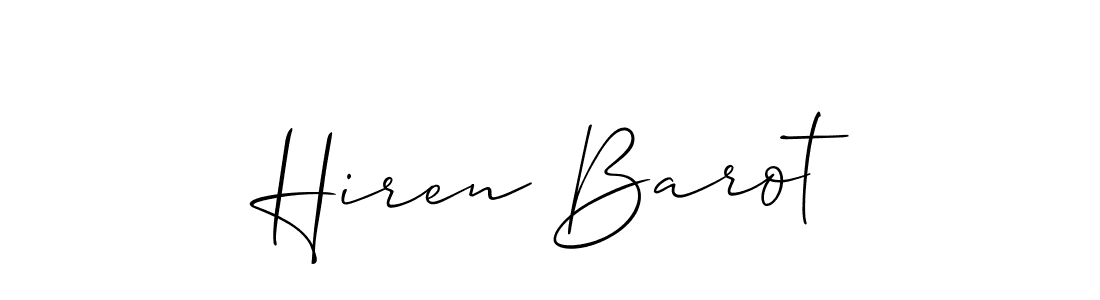 Once you've used our free online signature maker to create your best signature Allison_Script style, it's time to enjoy all of the benefits that Hiren Barot name signing documents. Hiren Barot signature style 2 images and pictures png