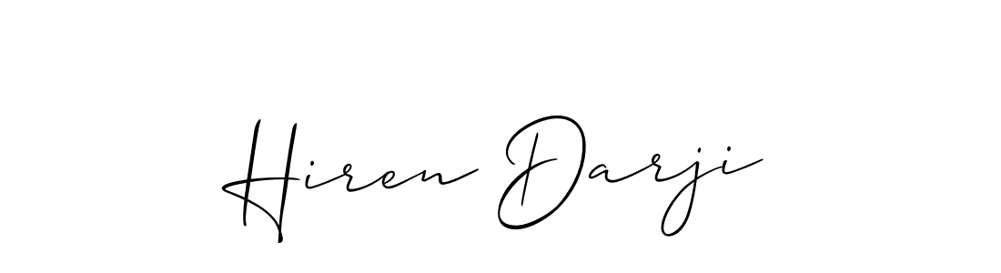 if you are searching for the best signature style for your name Hiren Darji. so please give up your signature search. here we have designed multiple signature styles  using Allison_Script. Hiren Darji signature style 2 images and pictures png