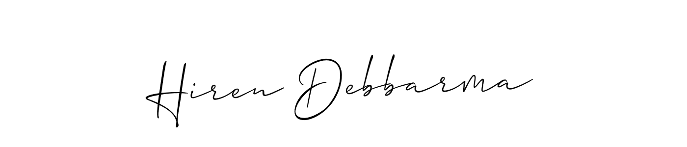 Make a beautiful signature design for name Hiren Debbarma. Use this online signature maker to create a handwritten signature for free. Hiren Debbarma signature style 2 images and pictures png