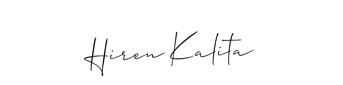 Here are the top 10 professional signature styles for the name Hiren Kalita. These are the best autograph styles you can use for your name. Hiren Kalita signature style 2 images and pictures png