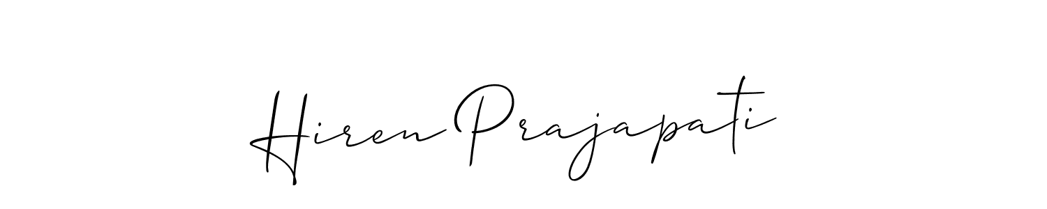 You can use this online signature creator to create a handwritten signature for the name Hiren Prajapati. This is the best online autograph maker. Hiren Prajapati signature style 2 images and pictures png