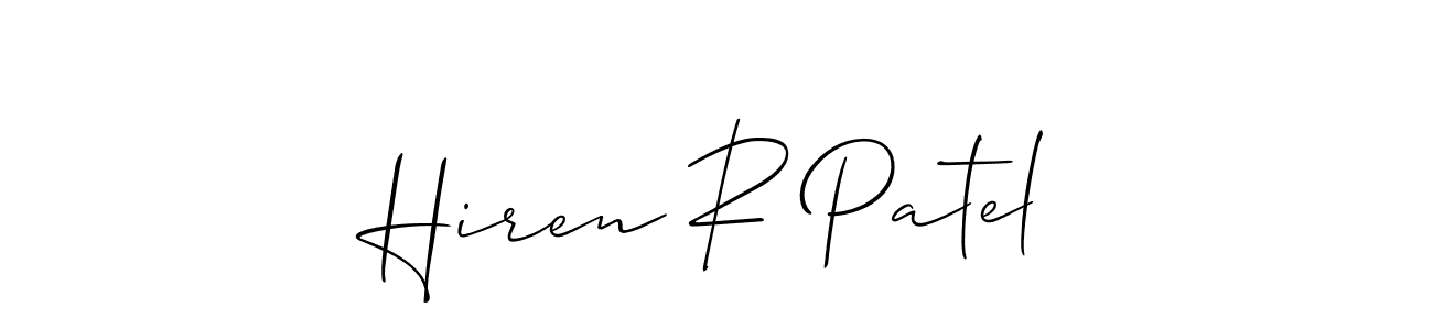 Once you've used our free online signature maker to create your best signature Allison_Script style, it's time to enjoy all of the benefits that Hiren R Patel name signing documents. Hiren R Patel signature style 2 images and pictures png