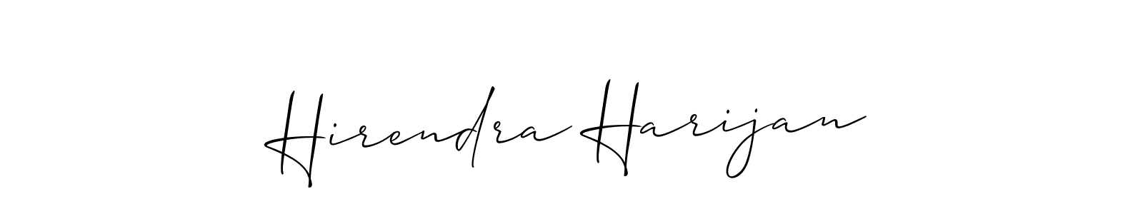 Once you've used our free online signature maker to create your best signature Allison_Script style, it's time to enjoy all of the benefits that Hirendra Harijan name signing documents. Hirendra Harijan signature style 2 images and pictures png