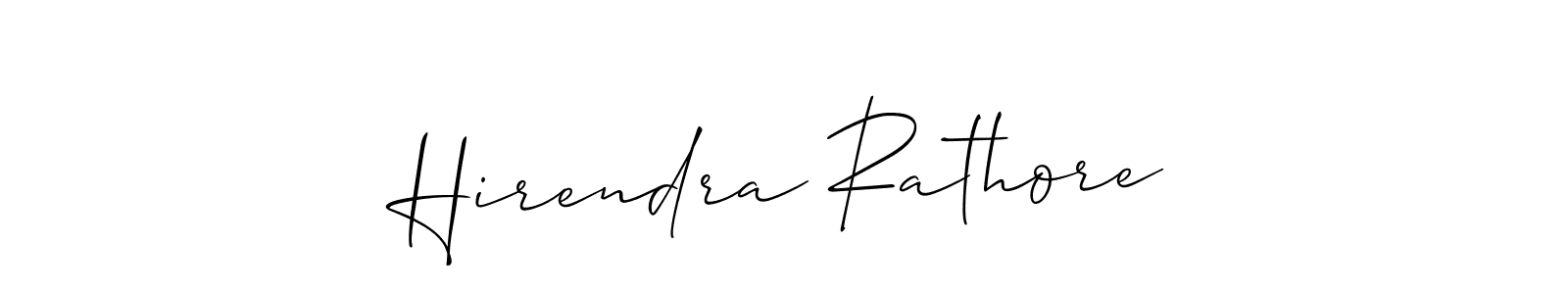 if you are searching for the best signature style for your name Hirendra Rathore. so please give up your signature search. here we have designed multiple signature styles  using Allison_Script. Hirendra Rathore signature style 2 images and pictures png