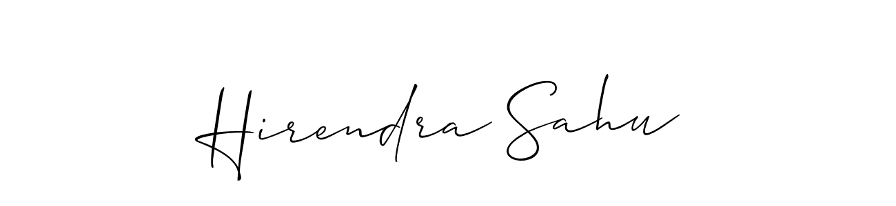 Similarly Allison_Script is the best handwritten signature design. Signature creator online .You can use it as an online autograph creator for name Hirendra Sahu. Hirendra Sahu signature style 2 images and pictures png
