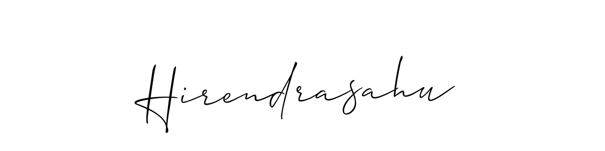 Design your own signature with our free online signature maker. With this signature software, you can create a handwritten (Allison_Script) signature for name Hirendrasahu. Hirendrasahu signature style 2 images and pictures png