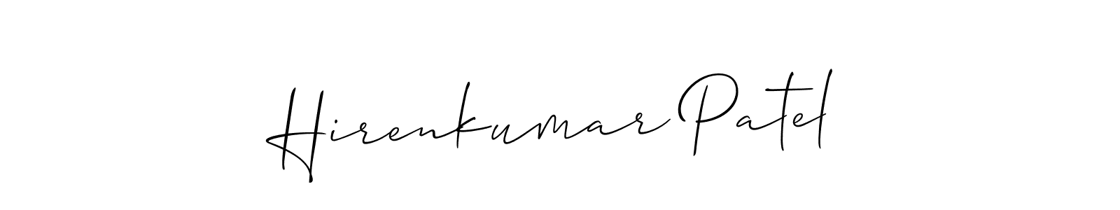 You can use this online signature creator to create a handwritten signature for the name Hirenkumar Patel. This is the best online autograph maker. Hirenkumar Patel signature style 2 images and pictures png