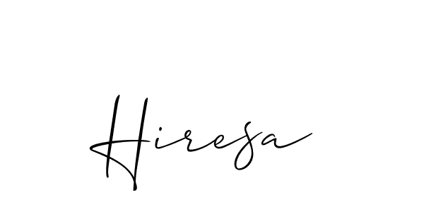 You can use this online signature creator to create a handwritten signature for the name Hiresa. This is the best online autograph maker. Hiresa signature style 2 images and pictures png