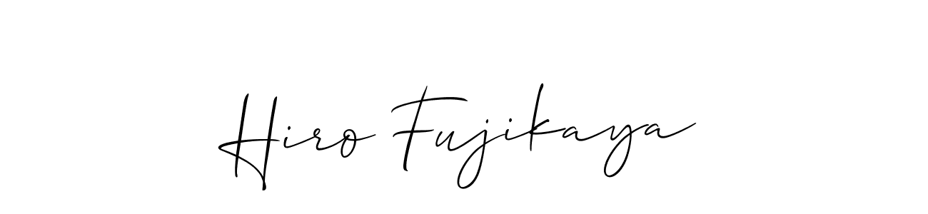 Hiro Fujikaya stylish signature style. Best Handwritten Sign (Allison_Script) for my name. Handwritten Signature Collection Ideas for my name Hiro Fujikaya. Hiro Fujikaya signature style 2 images and pictures png