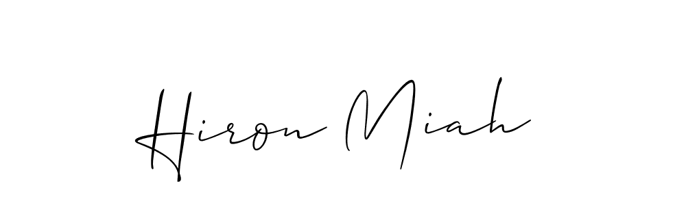 This is the best signature style for the Hiron Miah name. Also you like these signature font (Allison_Script). Mix name signature. Hiron Miah signature style 2 images and pictures png