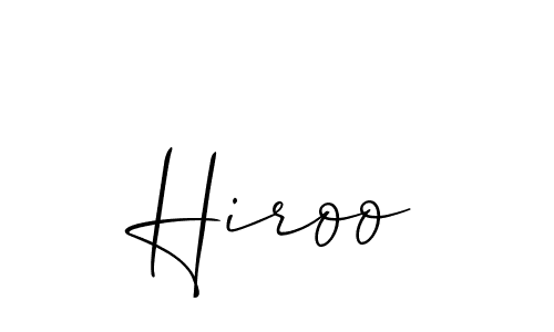 Also we have Hiroo name is the best signature style. Create professional handwritten signature collection using Allison_Script autograph style. Hiroo signature style 2 images and pictures png