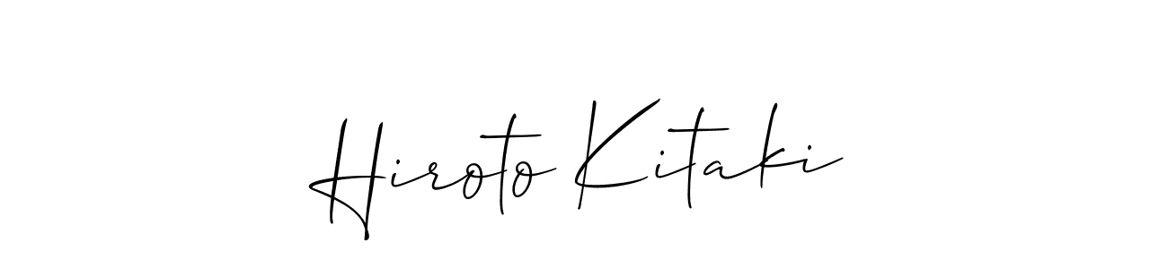 Also You can easily find your signature by using the search form. We will create Hiroto Kitaki name handwritten signature images for you free of cost using Allison_Script sign style. Hiroto Kitaki signature style 2 images and pictures png