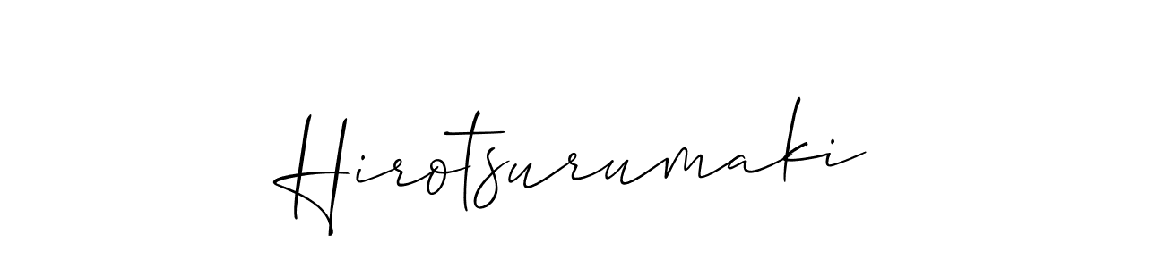 How to make Hirotsurumaki name signature. Use Allison_Script style for creating short signs online. This is the latest handwritten sign. Hirotsurumaki signature style 2 images and pictures png