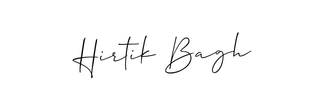 Make a beautiful signature design for name Hirtik Bagh. With this signature (Allison_Script) style, you can create a handwritten signature for free. Hirtik Bagh signature style 2 images and pictures png
