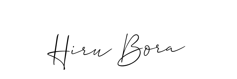 Also You can easily find your signature by using the search form. We will create Hiru Bora name handwritten signature images for you free of cost using Allison_Script sign style. Hiru Bora signature style 2 images and pictures png