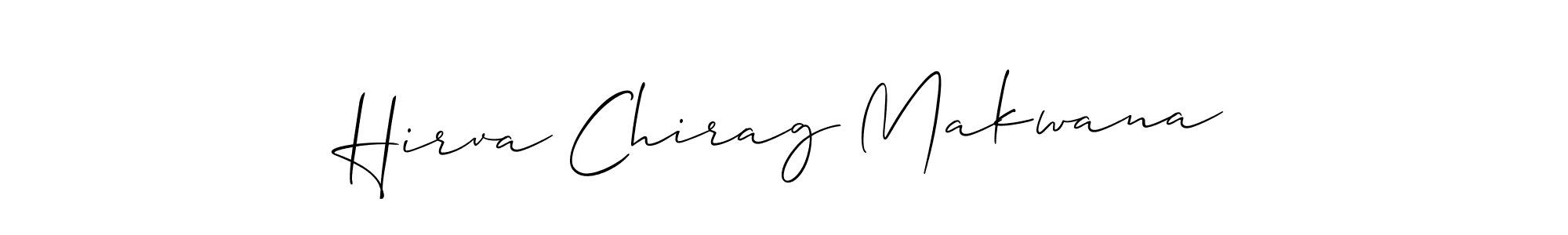 Similarly Allison_Script is the best handwritten signature design. Signature creator online .You can use it as an online autograph creator for name Hirva Chirag Makwana. Hirva Chirag Makwana signature style 2 images and pictures png