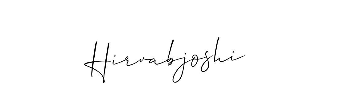 It looks lik you need a new signature style for name Hirvabjoshi. Design unique handwritten (Allison_Script) signature with our free signature maker in just a few clicks. Hirvabjoshi signature style 2 images and pictures png