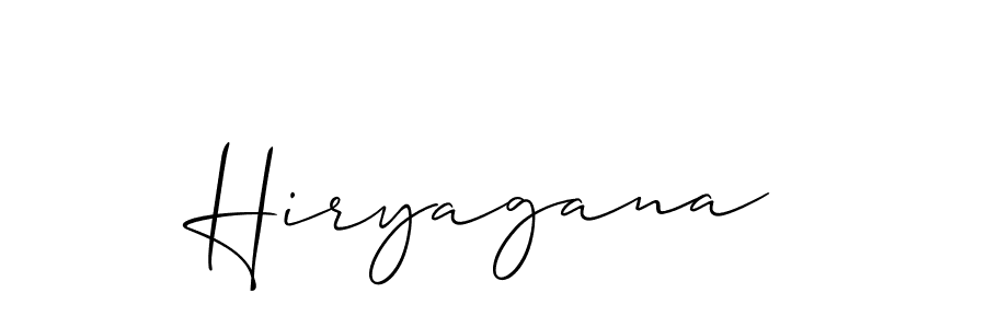 Make a short Hiryagana signature style. Manage your documents anywhere anytime using Allison_Script. Create and add eSignatures, submit forms, share and send files easily. Hiryagana signature style 2 images and pictures png