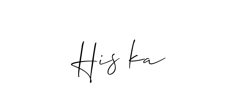 His★ka stylish signature style. Best Handwritten Sign (Allison_Script) for my name. Handwritten Signature Collection Ideas for my name His★ka. His★ka signature style 2 images and pictures png