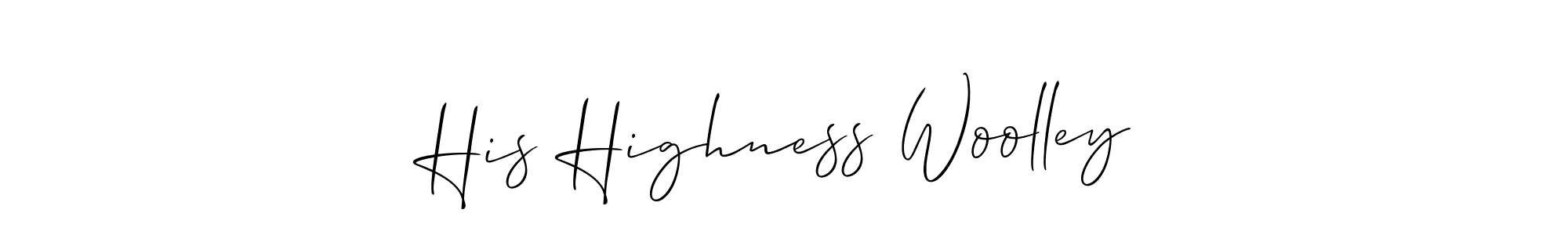 Similarly Allison_Script is the best handwritten signature design. Signature creator online .You can use it as an online autograph creator for name His Highness Woolley. His Highness Woolley signature style 2 images and pictures png