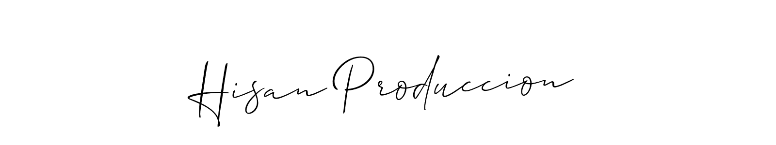 See photos of Hisan Produccion official signature by Spectra . Check more albums & portfolios. Read reviews & check more about Allison_Script font. Hisan Produccion signature style 2 images and pictures png