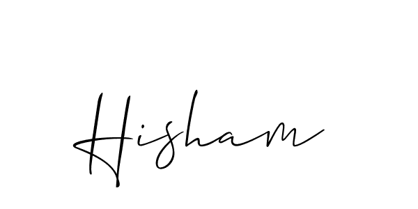 Also You can easily find your signature by using the search form. We will create Hisham name handwritten signature images for you free of cost using Allison_Script sign style. Hisham signature style 2 images and pictures png