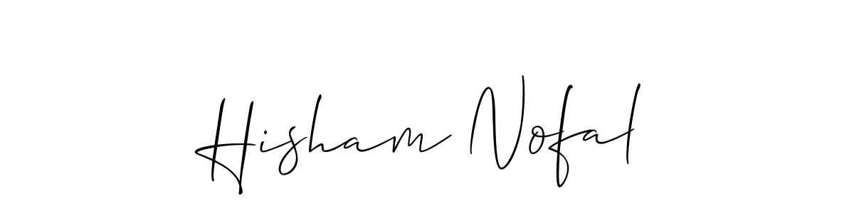 Make a beautiful signature design for name Hisham Nofal. Use this online signature maker to create a handwritten signature for free. Hisham Nofal signature style 2 images and pictures png