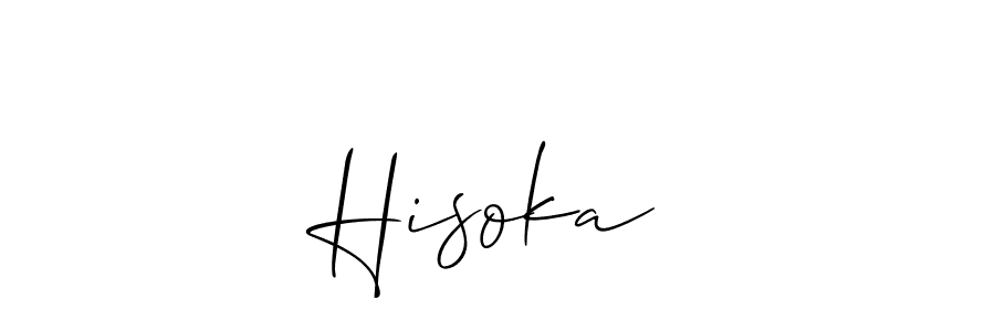 How to Draw Hisoka☆ signature style? Allison_Script is a latest design signature styles for name Hisoka☆. Hisoka☆ signature style 2 images and pictures png