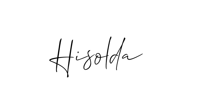 Similarly Allison_Script is the best handwritten signature design. Signature creator online .You can use it as an online autograph creator for name Hisolda. Hisolda signature style 2 images and pictures png